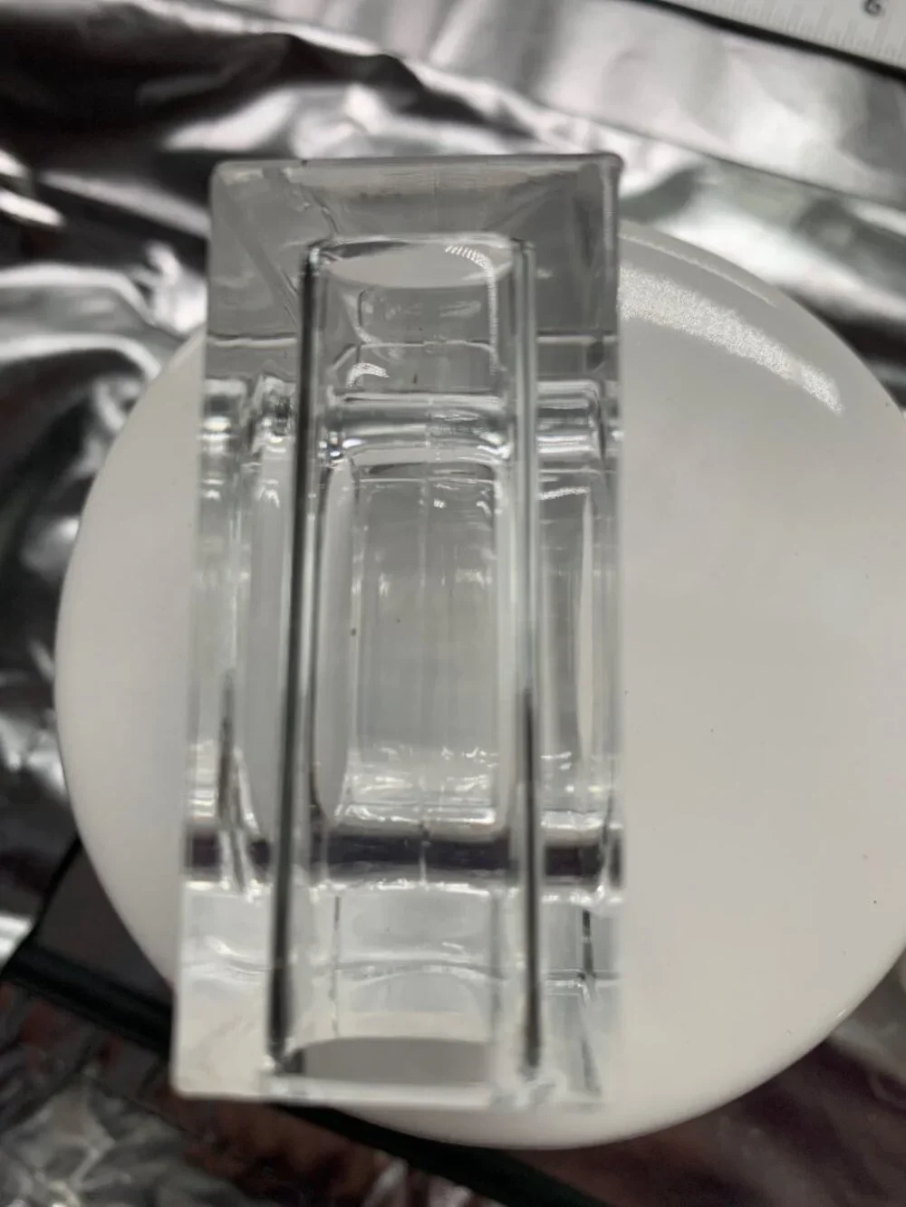 Clear Acrylic Napkin Ring Holders Set Of 4 Rectangular Modern Design